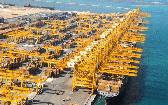 Containerterminal van de haven van Berbera